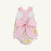TBBC: Sisi Sunsuit - Broadcloth - Boca Grande Begonia/Hamptons Hot Pink Pique Stripe
