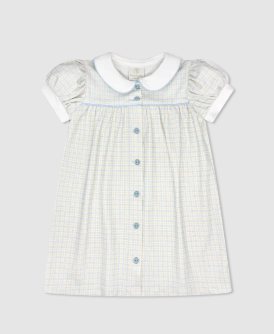 Lullaby Set: Breccan Dress Cornflower Check