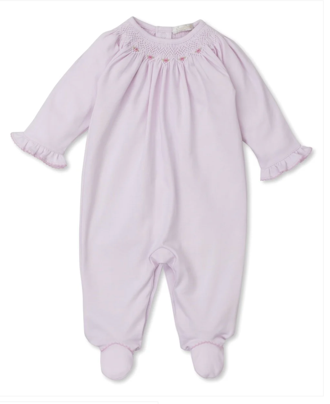 Kissy Kissy: Baby Girls Hand Smocked Footie - Pink
