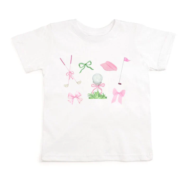 Sweet Wink: Golf Icon Short Sleeve T-Shirt - White