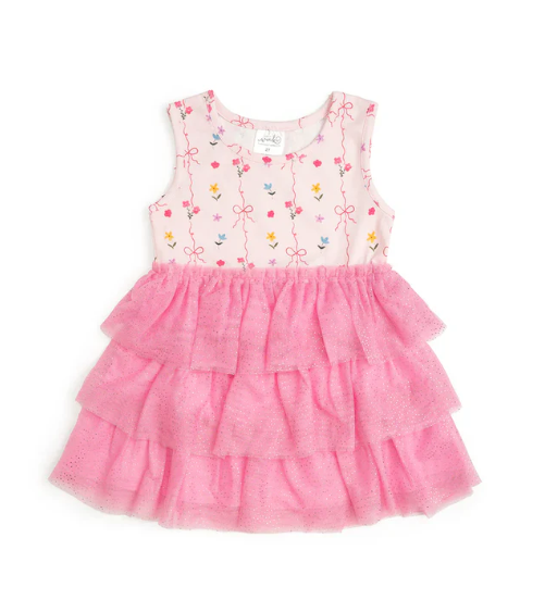 Sweet Wink: Peony Floral Tank Tutu Dress