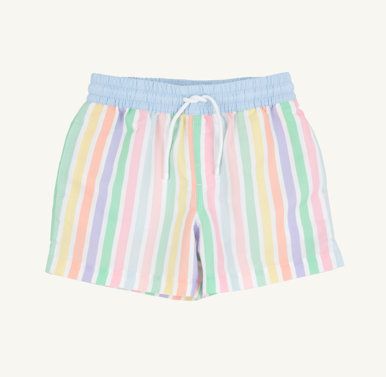 TBBC: Tortola Swim Trunks - Southampton Stripe/Worth Ave White