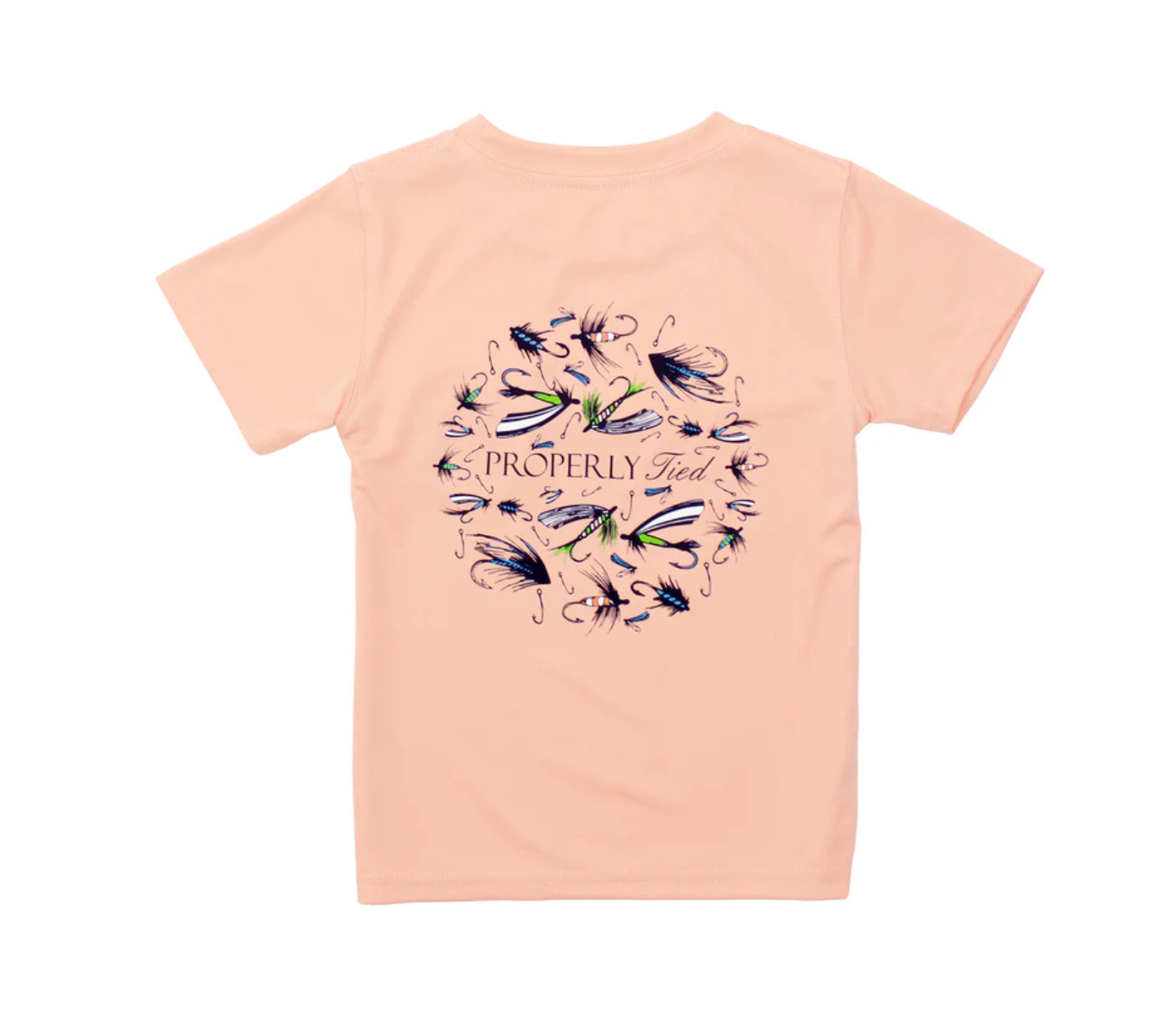 Properly Tied: Boys Performance Tee SS Stay Fly Melon