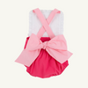 TBBC: Sally Sunsuit - Broadcloth - Palm Springs Punch/Sandpearl Pink