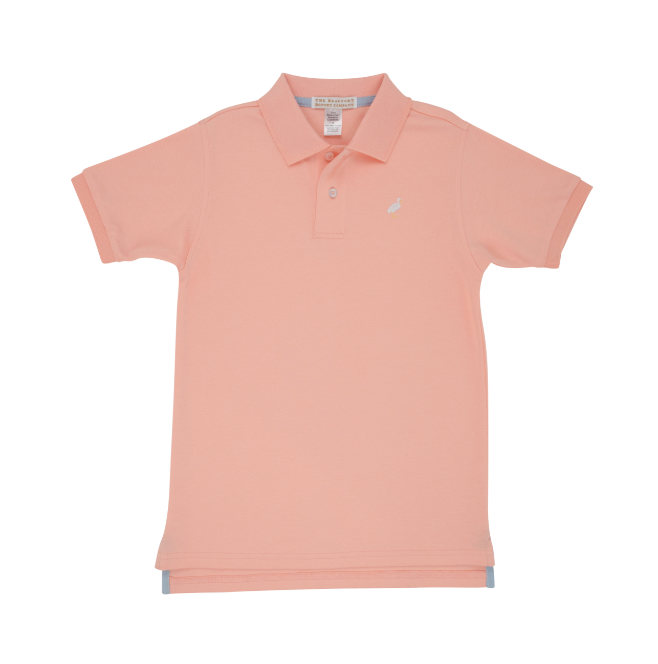 TBBC: Prim And Proper Polo Ss-pima - Pompano Peach/Multicolor