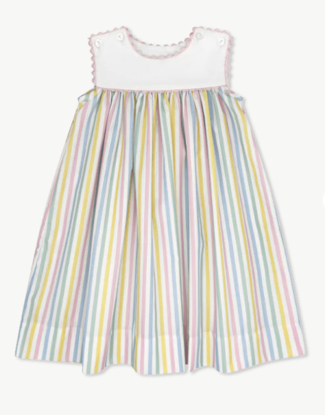 Lullaby Set: Charming Dress Sorbet Stripe