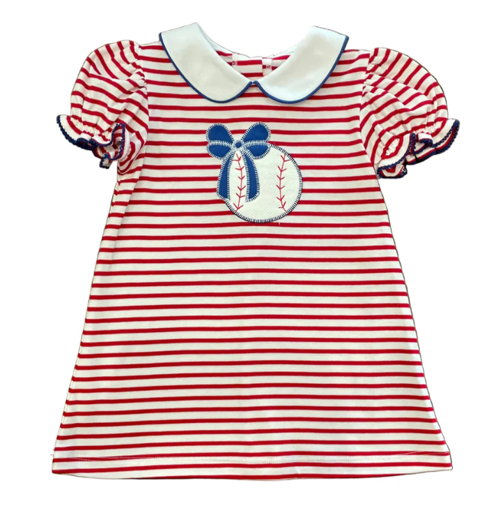 Zuccini: Baseball Applique Knit Louisa Dress