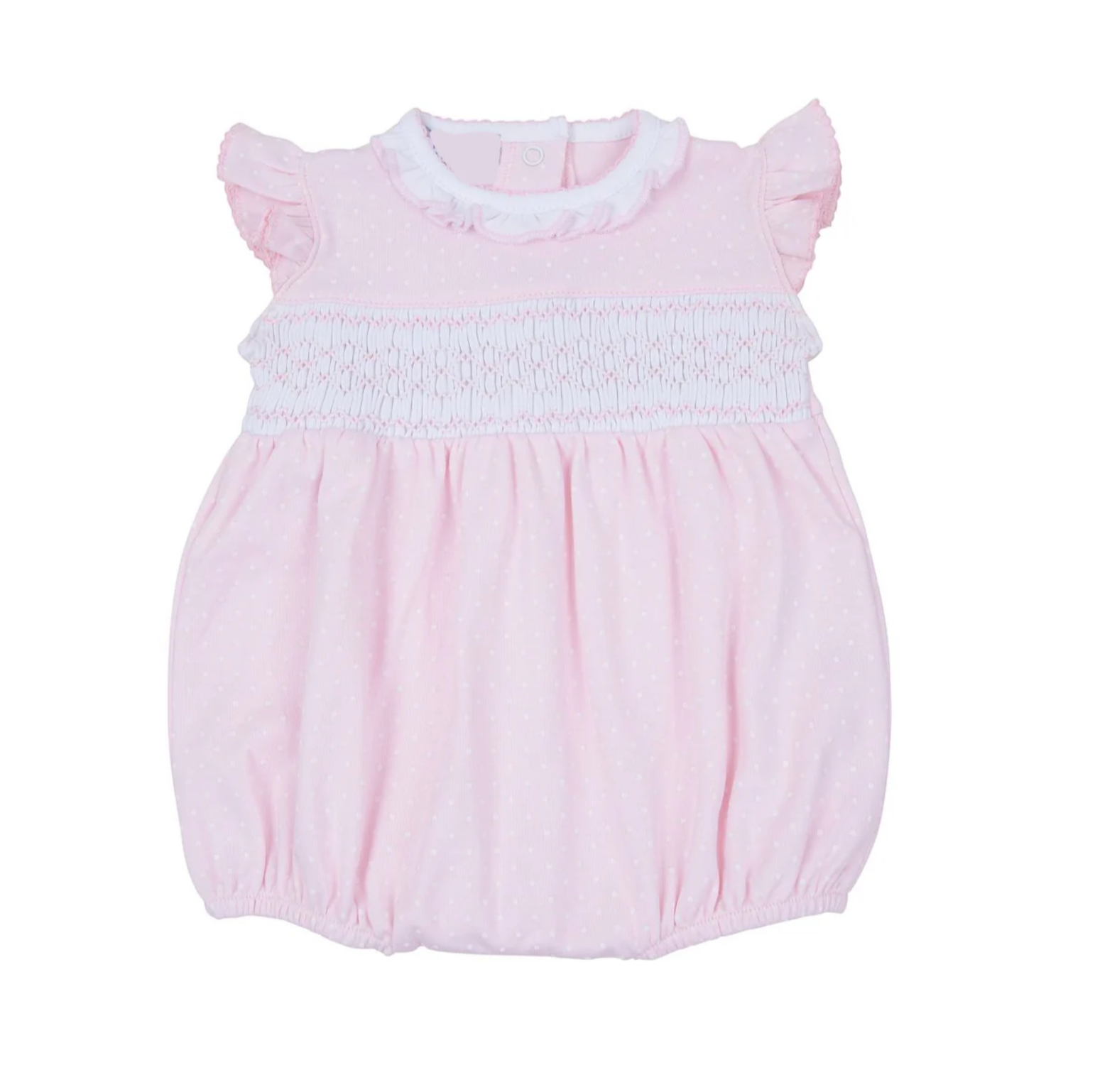 Magnolia Baby: Simply Sweet Smocked Bubble - Pink