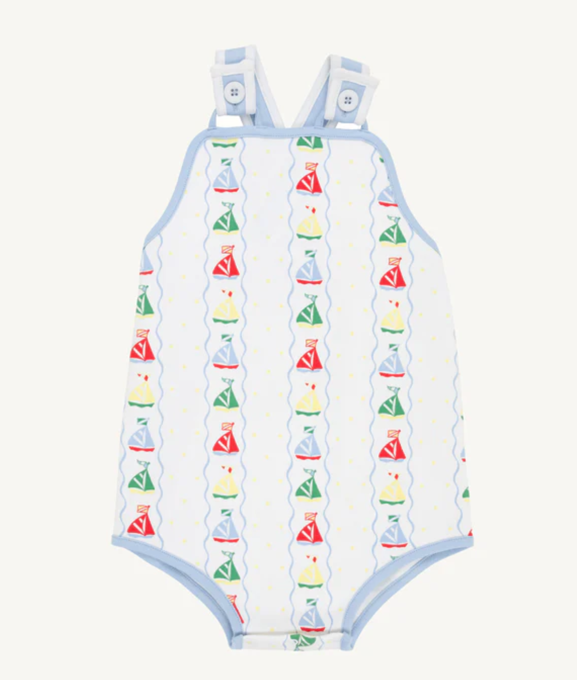 TBBC: Skipper Sunsuit - Set Sail with Beale Street Blue