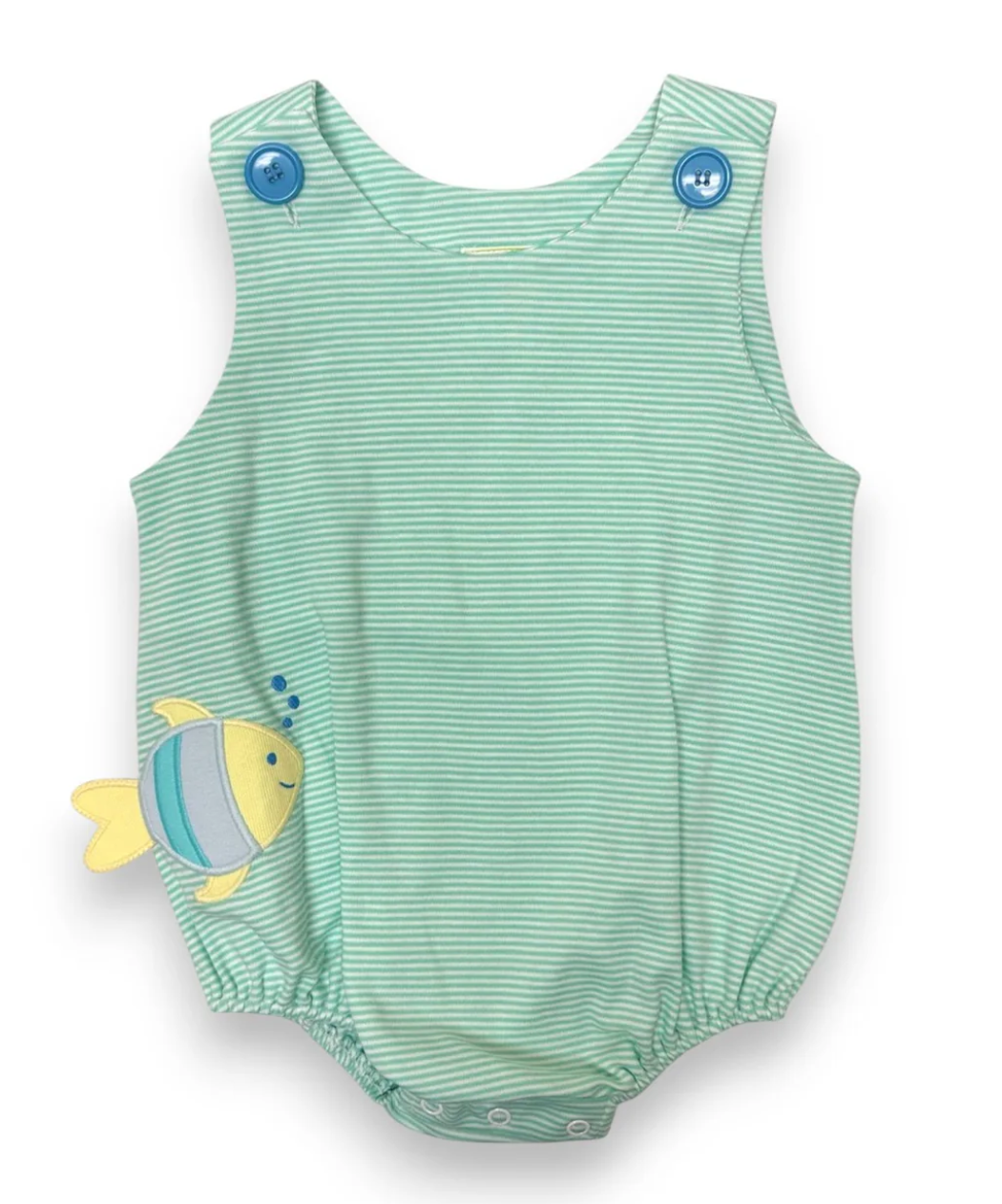 Zuccini: Fish Christopher Sunsuit Mint Bitty Knit