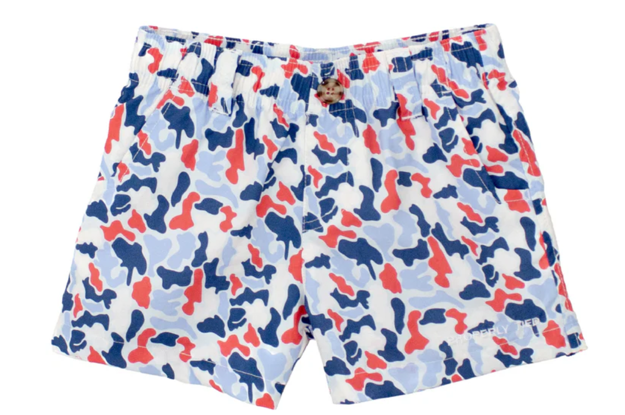 Properly Tied: Boys Mallard Short Americana Camo