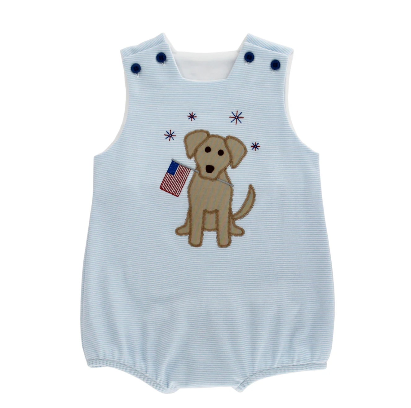 Bailey Boys: Patriotic Pup - Boys Knit Infant Bubble