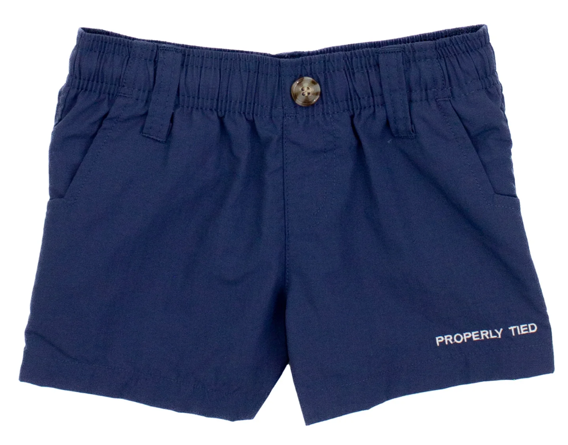 Properly Tied: Boys Mallard Short River Blue