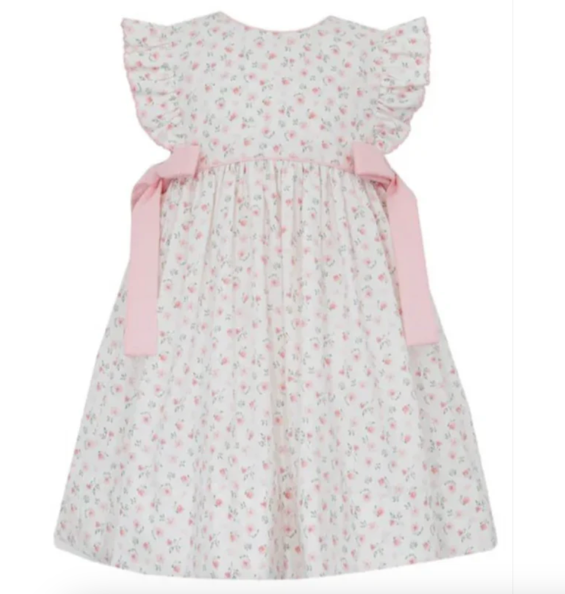 Petit Bebe:  Pink Floral Sleeveless Dress