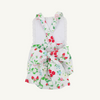 TBBC: Sally Sunsuit - Broadcloth - Berry Sweet/Worth Ave White