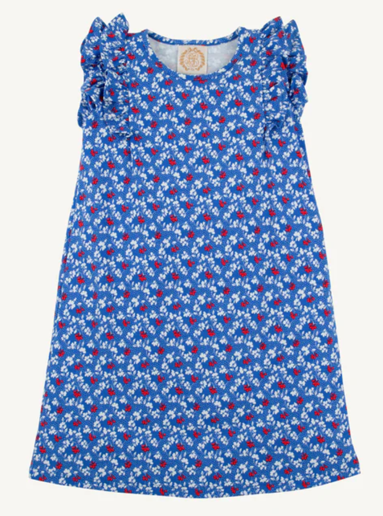 TBBC: Ruehling Ruffle Dress Potomac Petals
