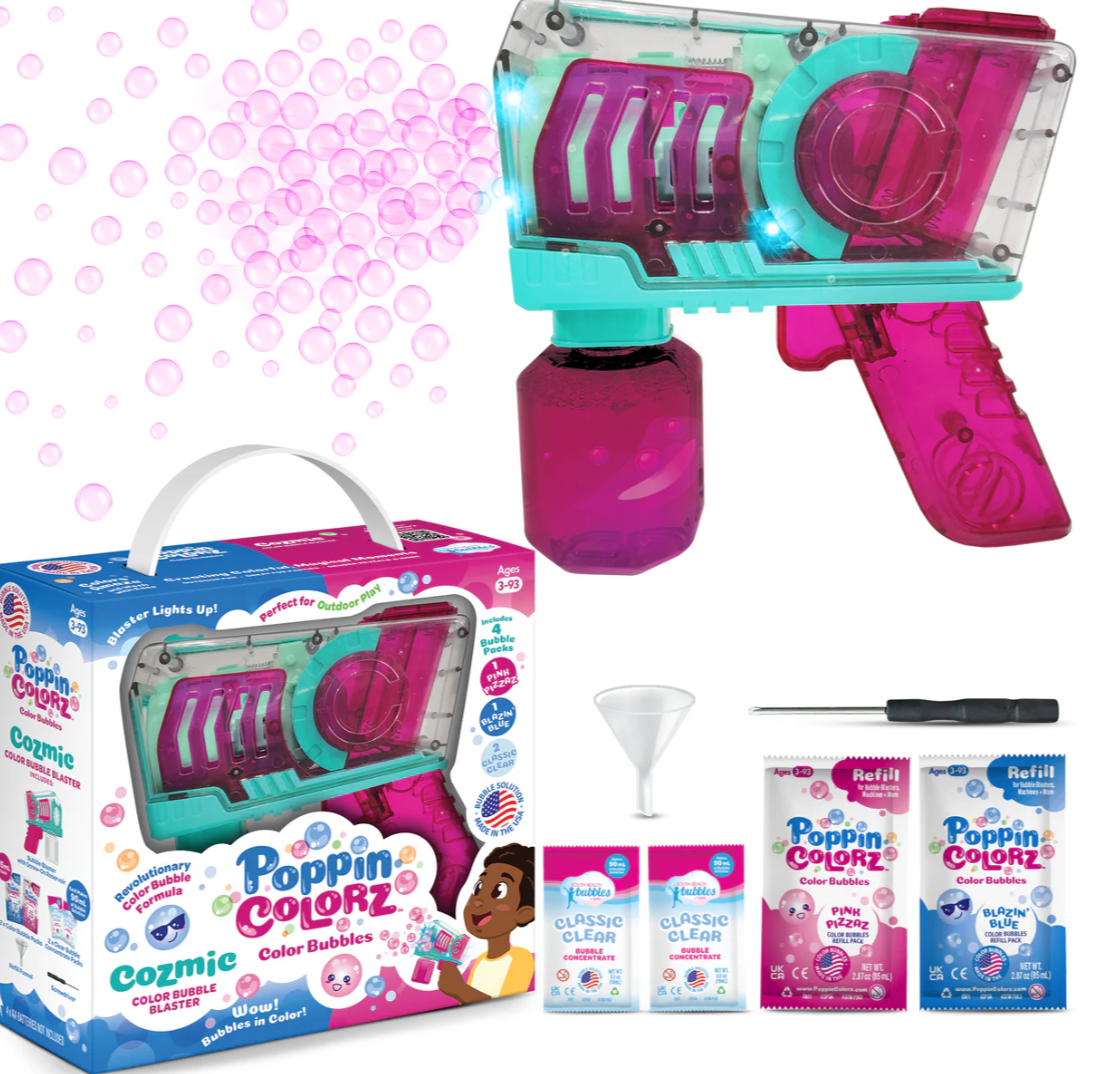 South Beach Bubbles + Toys: PoppinColorz Cozmic Color Bubble Blaster