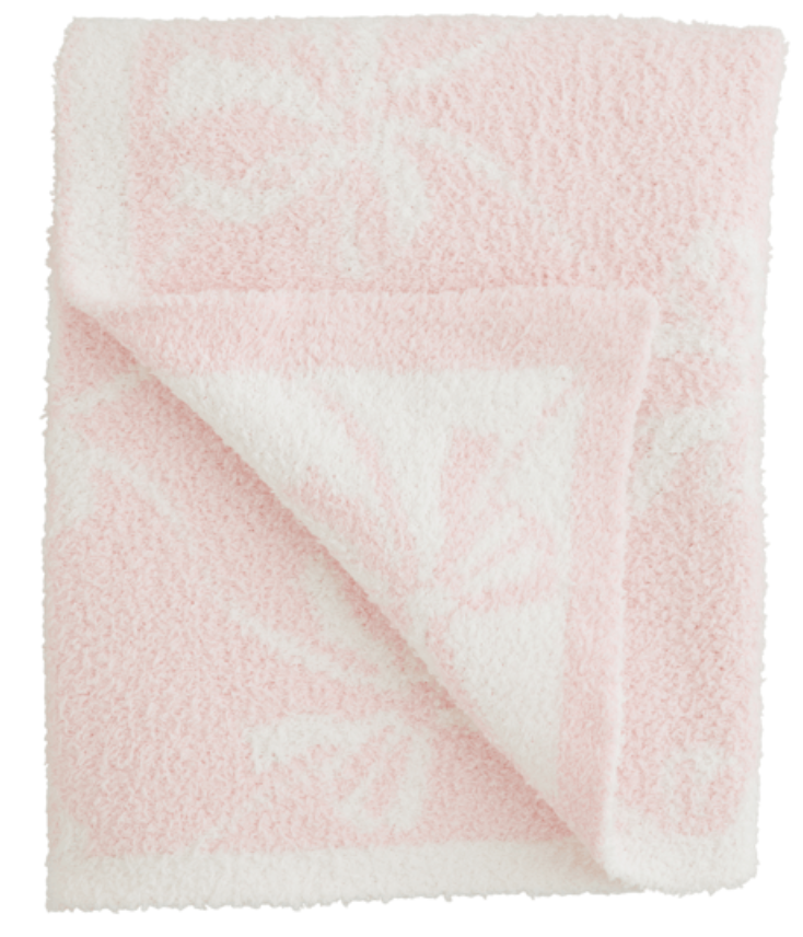 Mudpie: Bow Chenille Blanket