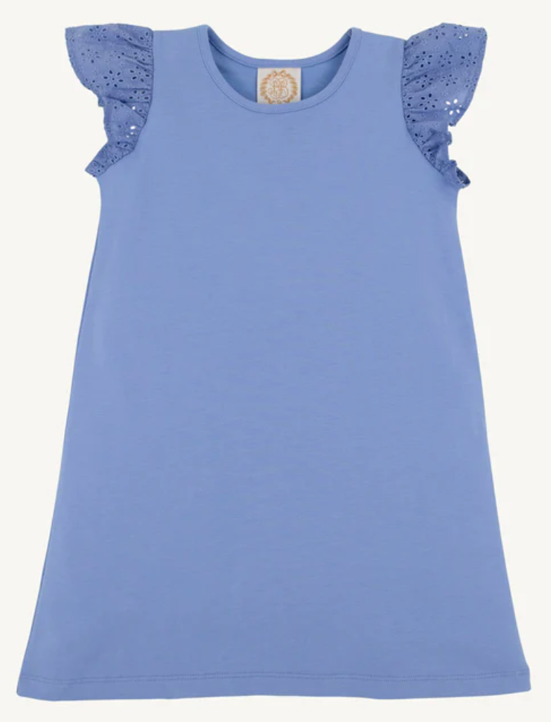 TBBC: Ellen's Eyelet Dress Barbados Blue