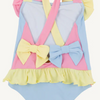 TBBC: Taylor Bay Bathing Suit Beale Street Blue, Hamptons Hot Pink, Lake Worth Yellow & Worth Avenue White