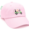 Bits & Bows: Dog in Golf Cart Bow Baseball Hat