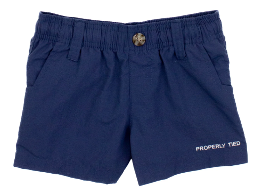 Properly Tied  Boys Mallard Short River Blue