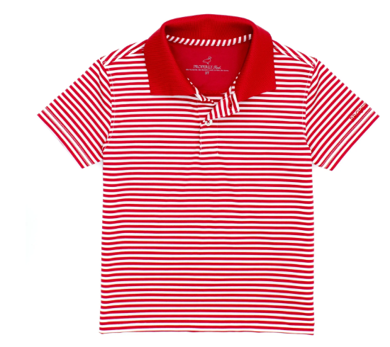 Properly Tied: Boys Dallas Polo Red