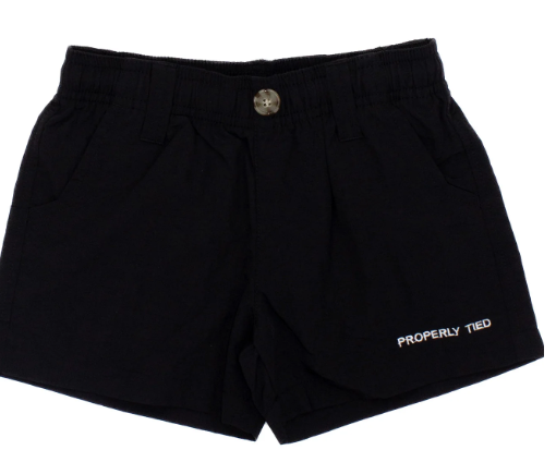 Properly Tied: Boys Mallard Short Black