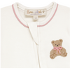 Magnolia Baby: Bear Hugs Zip Footie - Dusty Rose