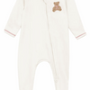 Magnolia Baby: Bear Hugs Zip Footie - Dusty Rose