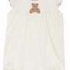 Magnolia Baby: Bear Hugs Hand-Embroidered Bubble - Dusty Rose