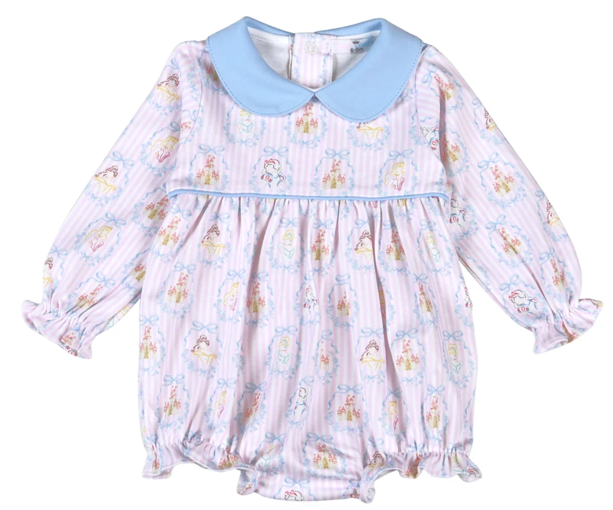 Baby Loren: Royal and Charm Pima Scallop Collar Bubble