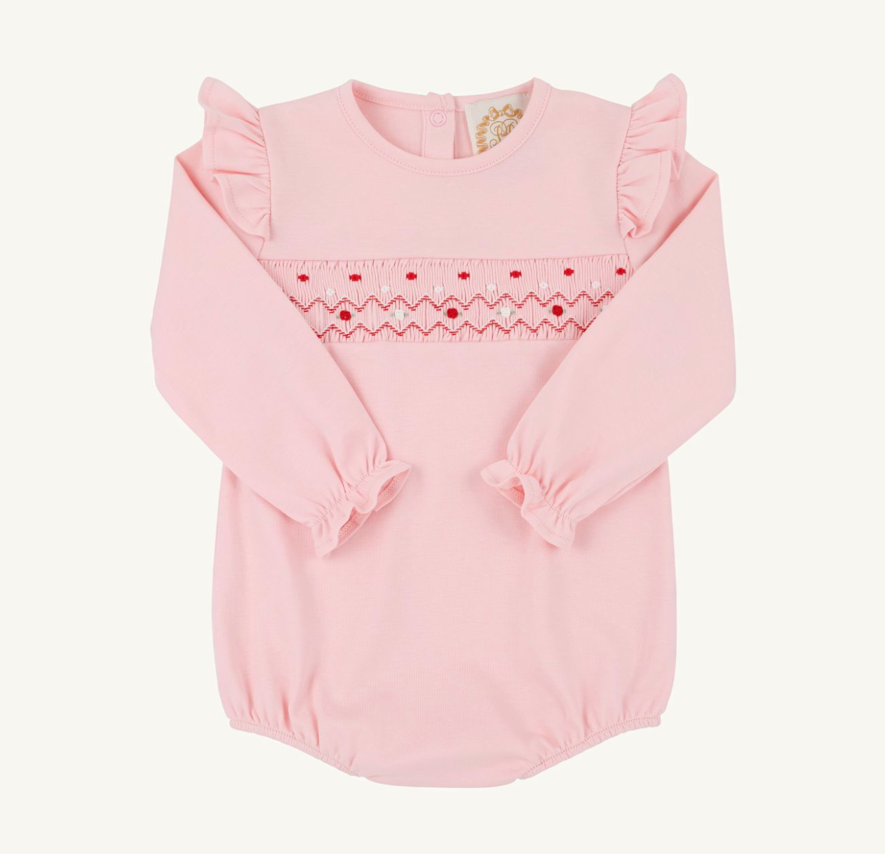 TBBC: Long Sleeve Biltmore Bubble - Pima -Sandpearl Pink/Rosebud