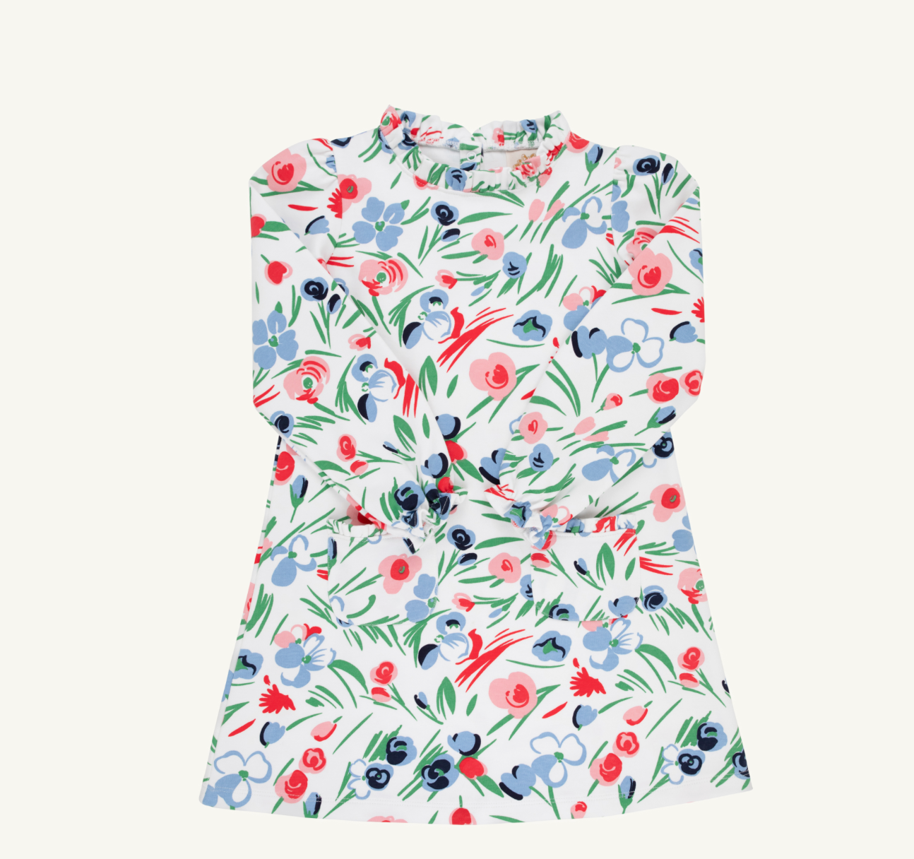 TBBC: Long Sleeve Lizzie's Luxe Leisure Dress - Fair St Floral