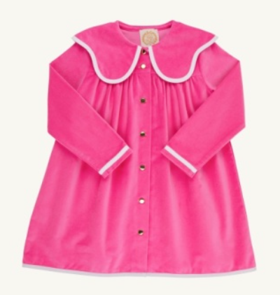 TBBC: Tabitha's Teacher's Pet Dress- Winter Park Pink Velveteen