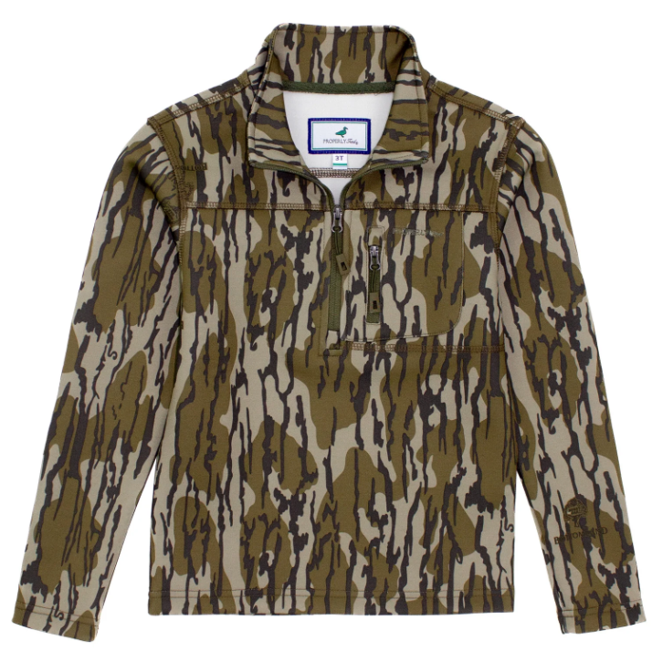 Properly Tied: Boys Arctic Pullover Mossy Oak Original Bottomland
