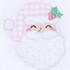Magnolia Baby: Sweet St Nick Applique Ruffle Zip Footie- Pink