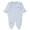 Kissy Kissy: Blooming Bows Velour Footie