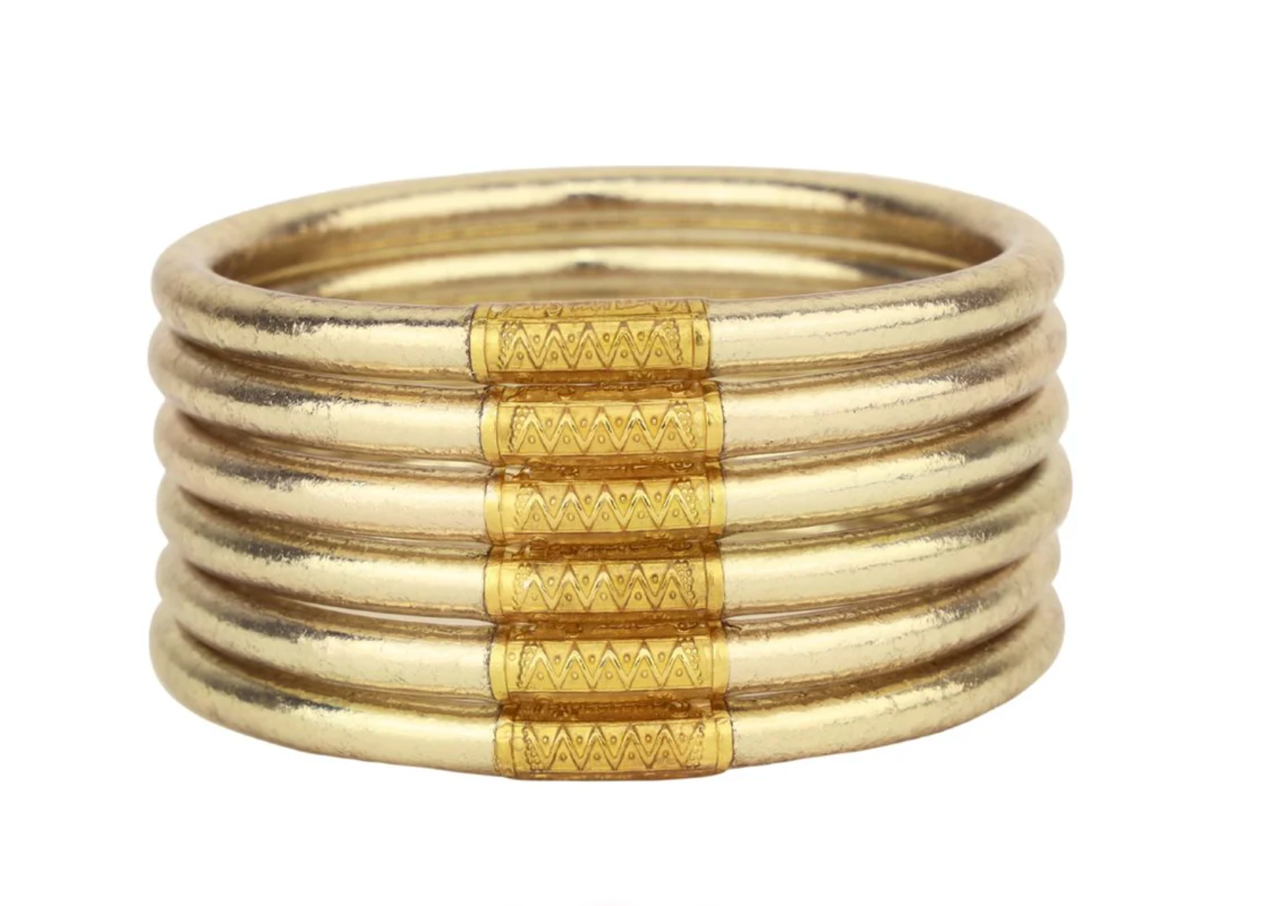 Budhagirl: Etoile All Weather Bangles® (Set of 6) - Serenity Prayer