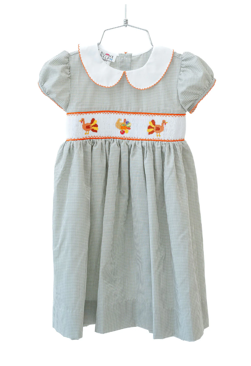 Ruth & Ralph: Thanksgiving Smocked Caroline Dress