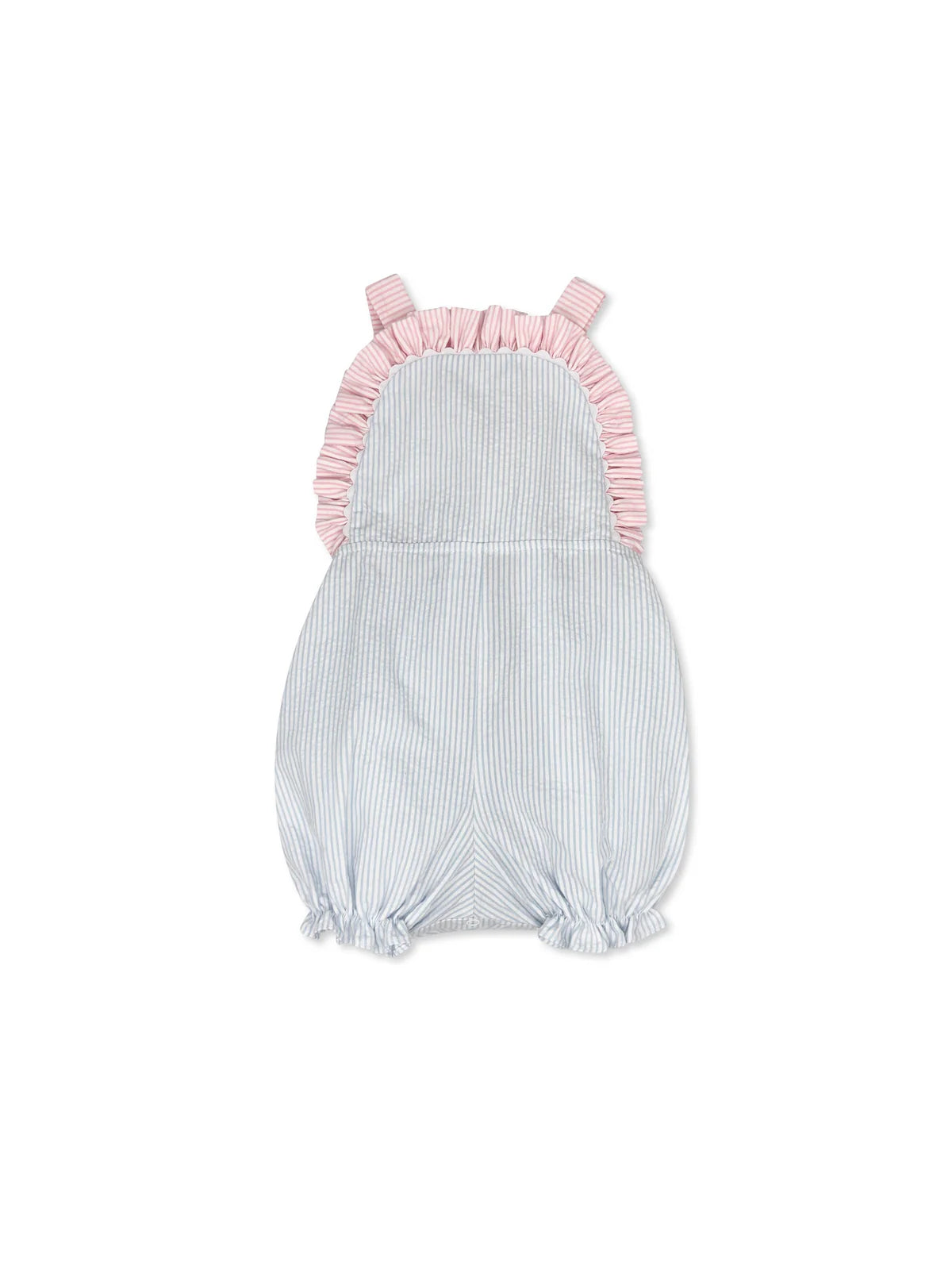 Lullaby Set: Margaux Bubble - Boston Blue Seesucker, Party Pink Seersucker