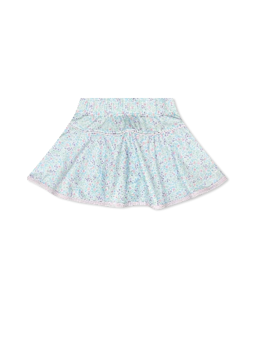 Set Atheletics: Quinn Skort - Frosted Floral, Petal Purple Minigingham