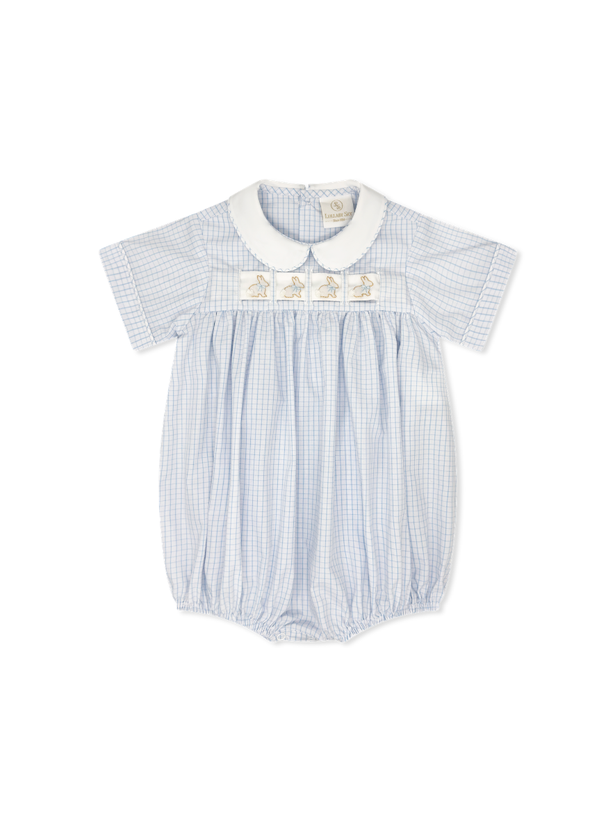 Lullaby Set: Noah Ribbon Bubble Classic Blue Windowpane