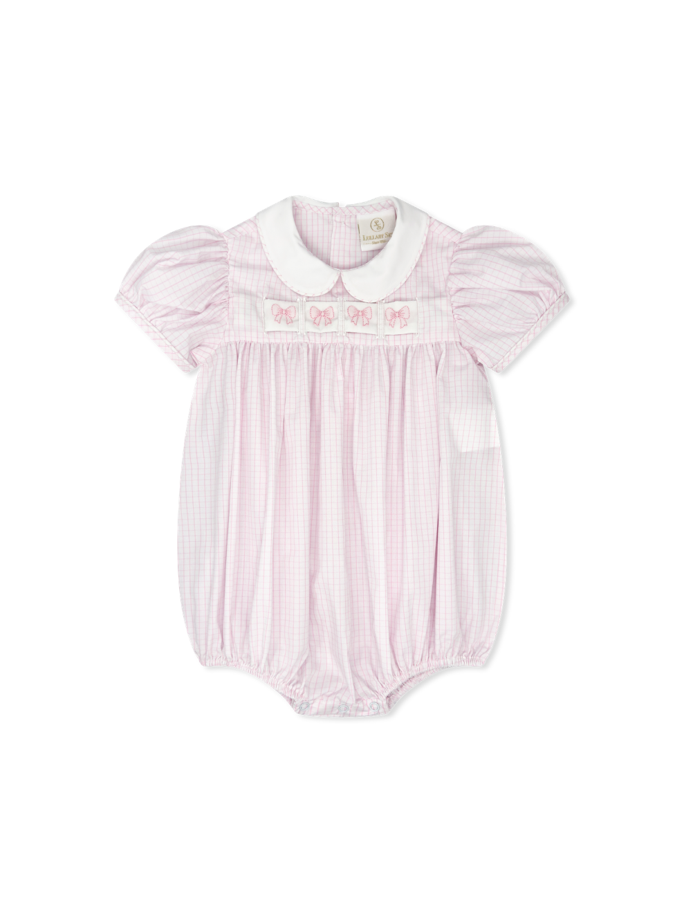 Lullaby Set: Ruth Ribbon Bubble Classic Pink Windowpane