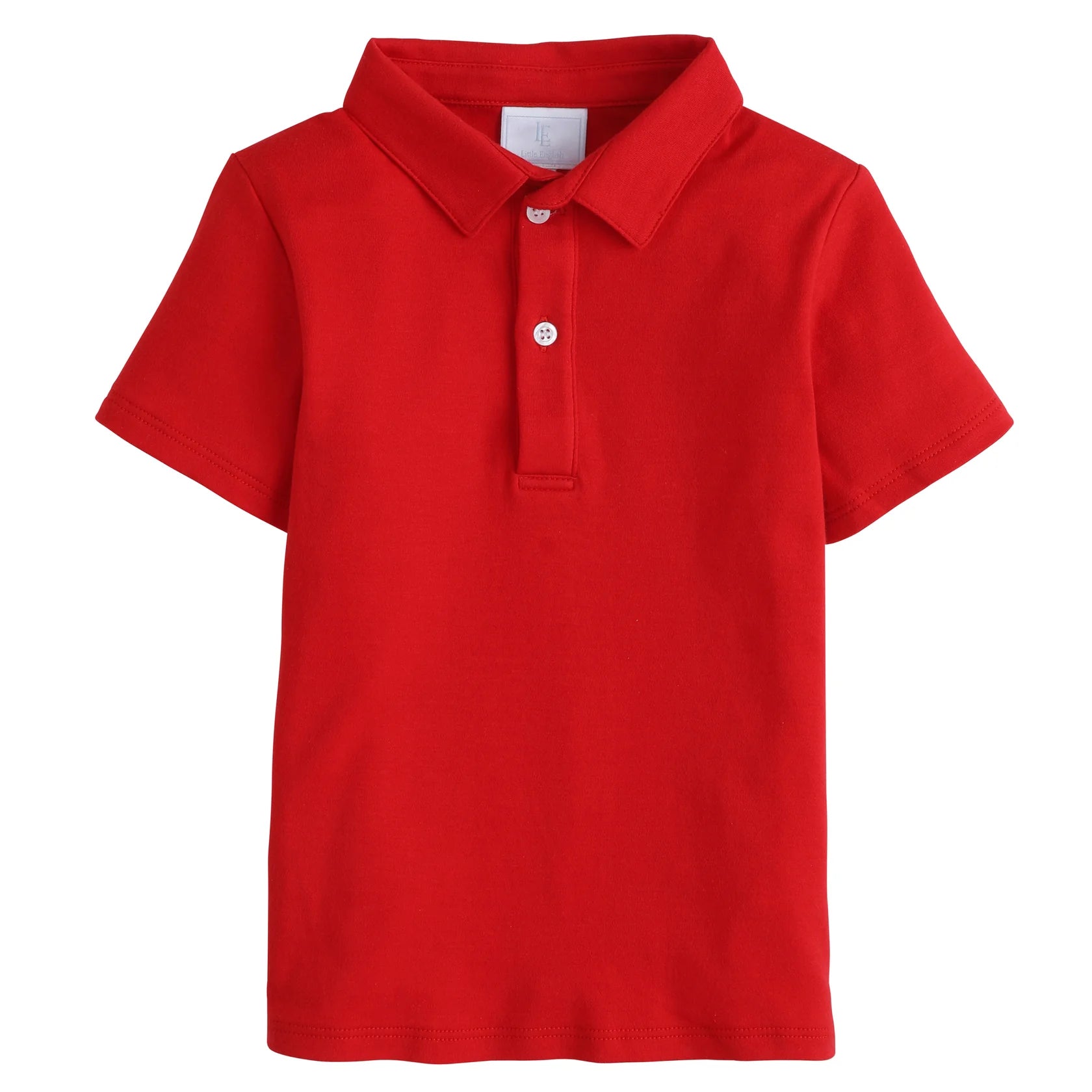 Little English: Short Sleeve Polo - Red