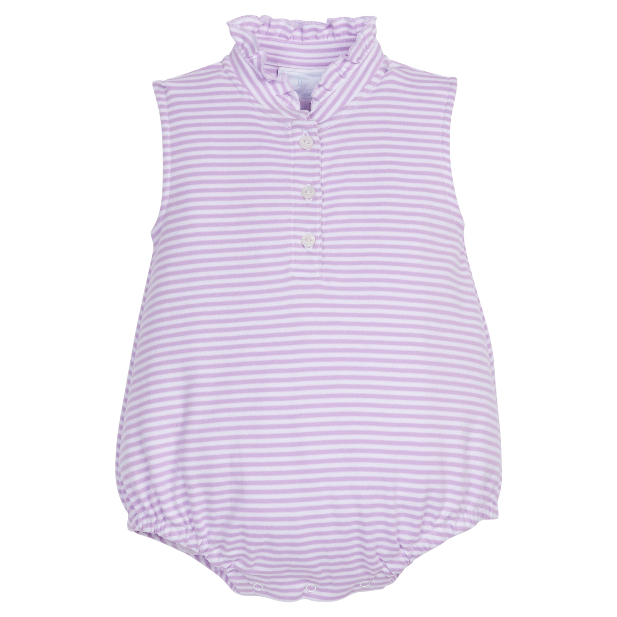 Little English: Sleeveless Hastings Bubble - Lavender Stripe