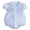Little English: Smocked Bridget Bubble - Woodberry Plaid