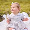 Little English: Smocked Peter Pan Bubble - Winthrop Floral