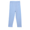 Trotter Street: Scalloped Leggings - Light Blue