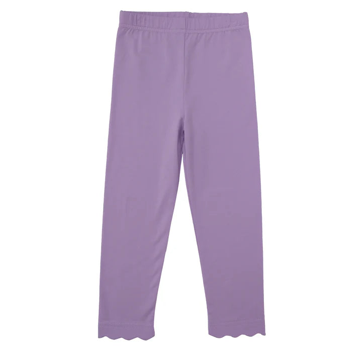 Trotter Street: Scalloped Leggings - Lavender